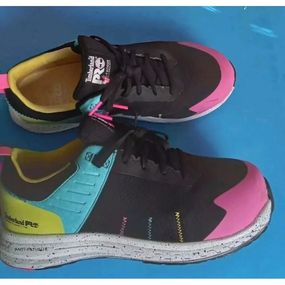 Timberland PRO Lightweight Athletic Work Sneakers Anti-Fatigue‎ Black Pink